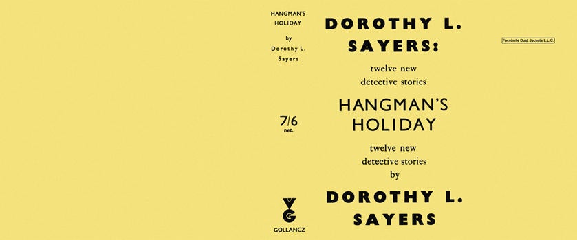 Item #2934 Hangman's Holiday. Dorothy L. Sayers.