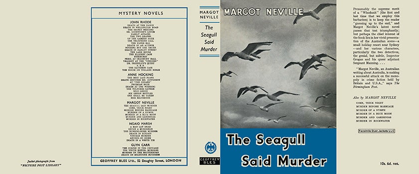 Item #29346 Seagull Said Murder, The. Margot Neville