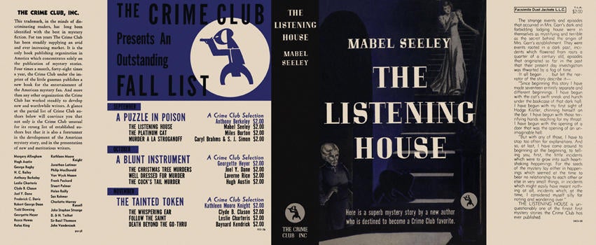 Item #2951 Listening House, The. Mabel Seeley.