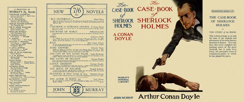 Item #29658 Case-Book of Sherlock Holmes, The. Sir Arthur Conan Doyle