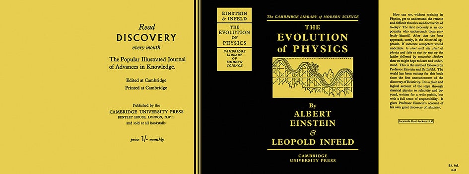 Item #29666 Evolution of Physics, The. Albert Einstein, Leopold Infeld.