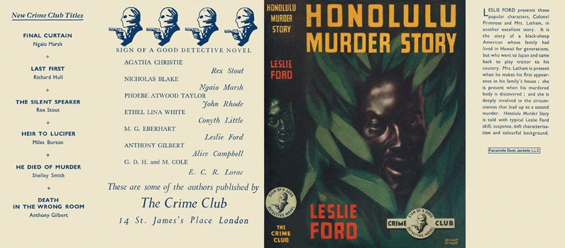 Item #29674 Honolulu Murder Story. Leslie Ford.