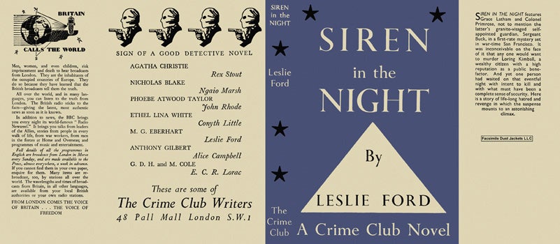 Item #29675 Siren in the Night. Leslie Ford