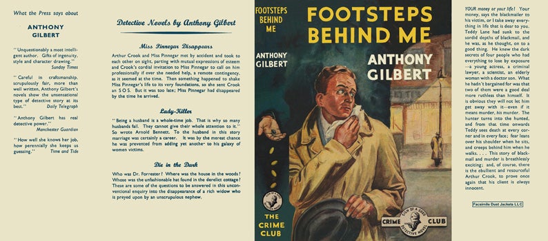 Item #29703 Footsteps Behind Me. Anthony Gilbert