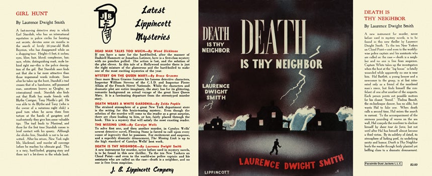 Item #2988 Death Is Thy Neighbor. Laurence Dwight Smith