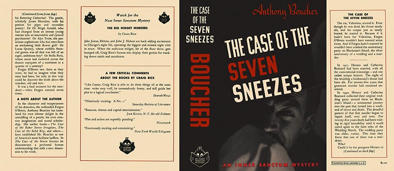 Item #299 Case of the Seven Sneezes, The. Anthony Boucher.