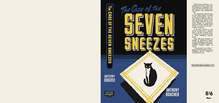 Item #300 Case of the Seven Sneezes, The. Anthony Boucher.