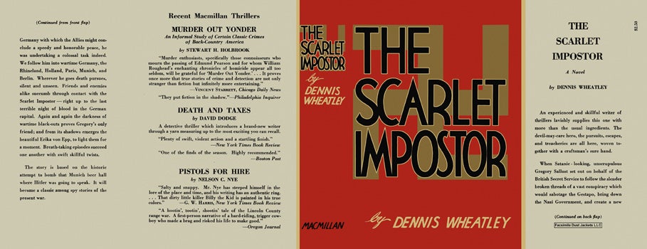 Item #30119 Scarlet Impostor, The. Dennis Wheatley