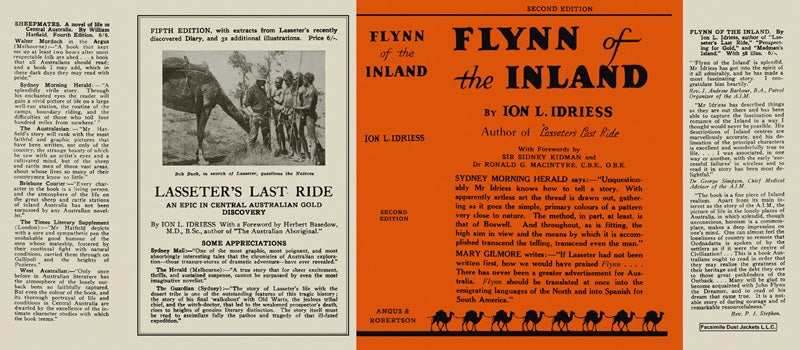 Item #30146 Flynn of the Inland. Ion L. Idriess.