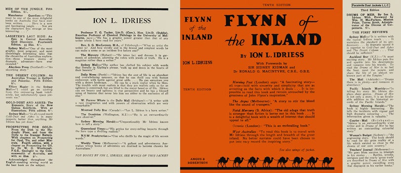 Item #30148 Flynn of the Inland. Ion L. Idriess.