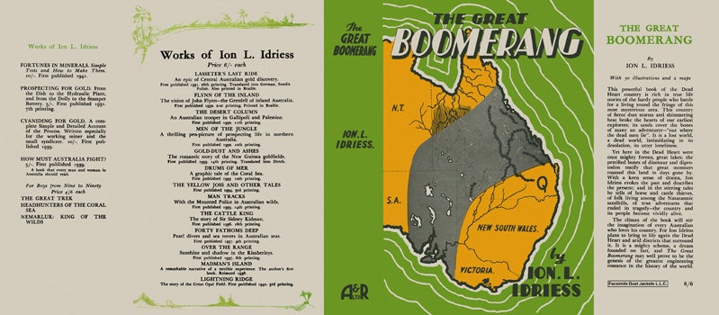 Item #30153 Great Boomerang, The. Ion L. Idriess