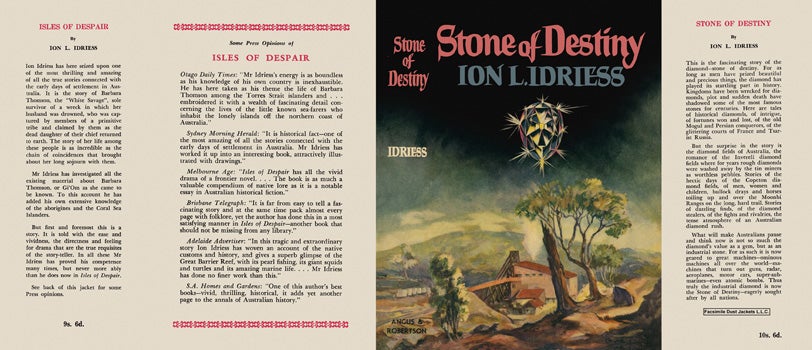 Item #30193 Stone of Destiny. Ion L. Idriess.