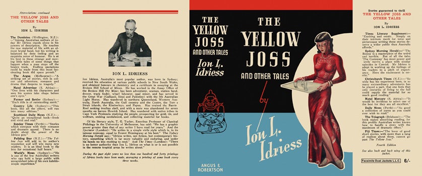 Item #30201 Yellow Joss and Other Tales, The. Ion L. Idriess