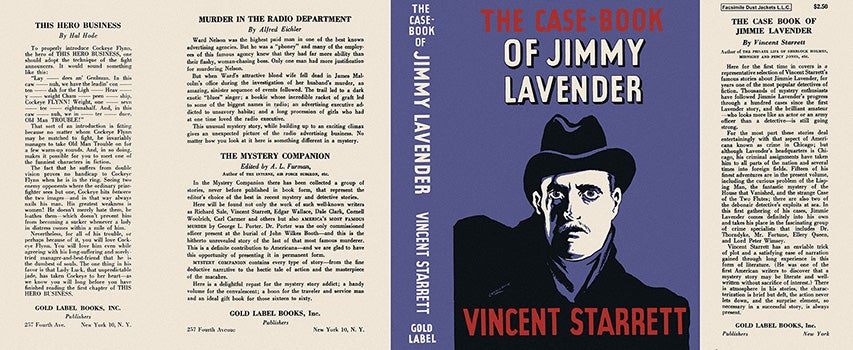 Item #3023 Case-Book of Jimmy Lavender, The. Vincent Starrett