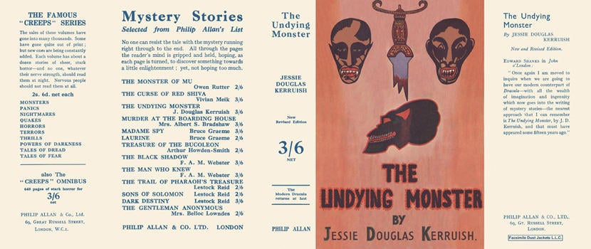 Item #30278 Undying Monster, The. Jessie Douglas Kerruish