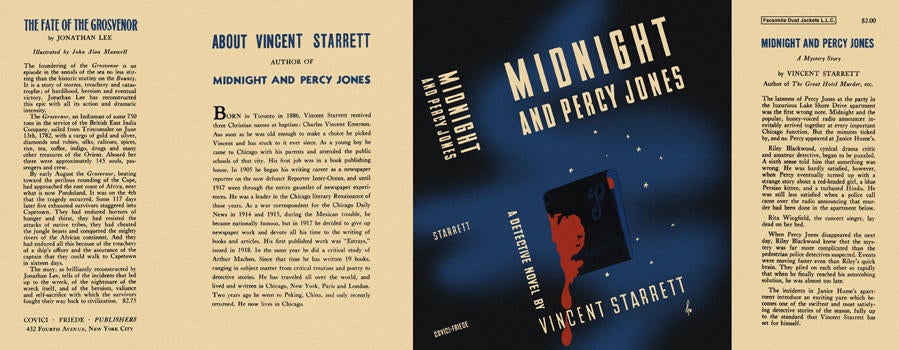 Item #3028 Midnight and Percy Jones. Vincent Starrett