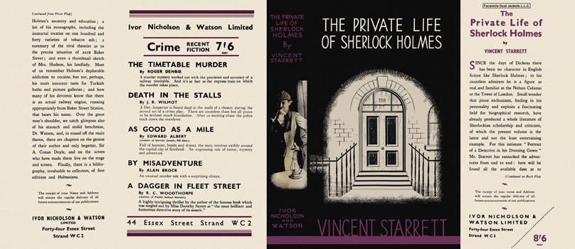 Item #3031 Private Life of Sherlock Holmes, The. Vincent Starrett