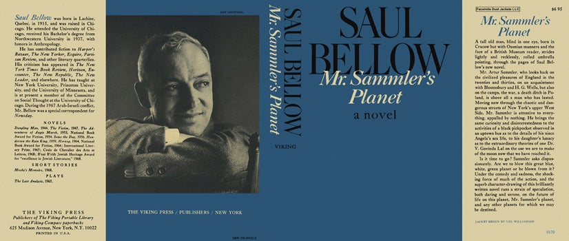 Item #30345 Mr. Sammler's Planet. Saul Bellow.