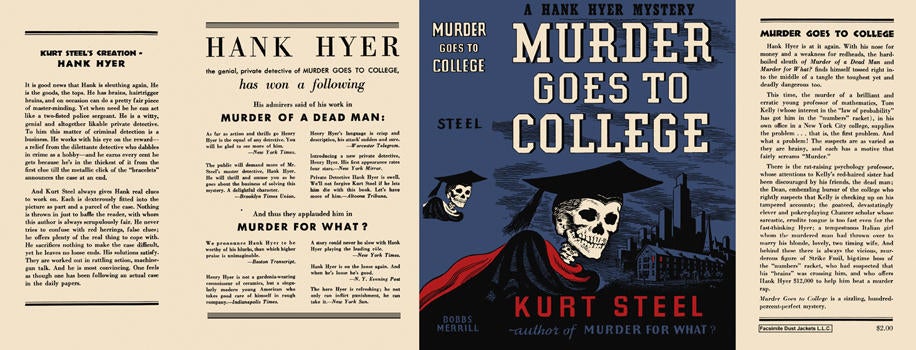 Item #3036 Murder Goes to College. Kurt Steel