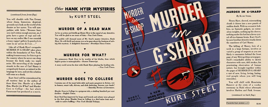 Item #3037 Murder in G-Sharp. Kurt Steel
