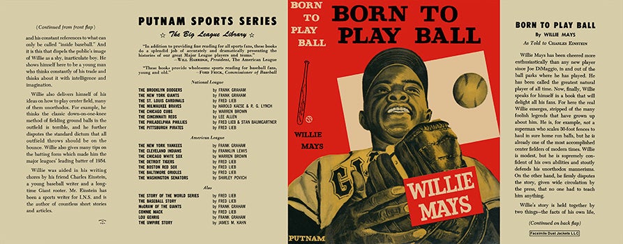 Item #30377 Born to Play Ball. Willie Mays, Charles Einstein