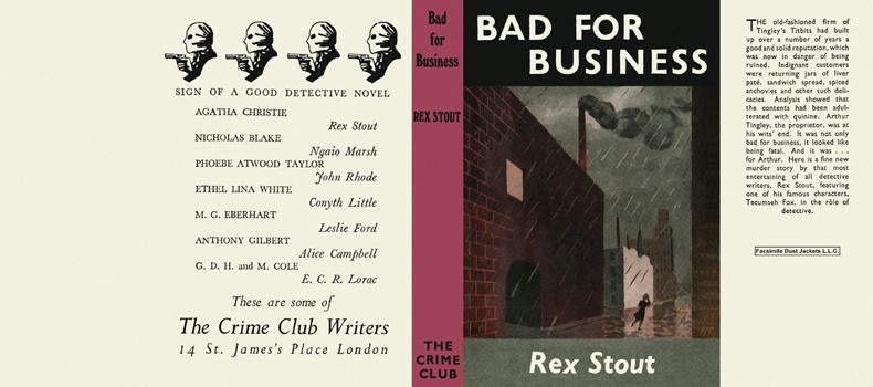 Item #3055 Bad for Business. Rex Stout