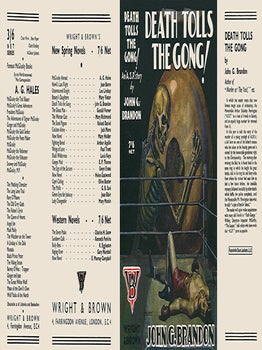 Death Tolls the Gong! John G. Brandon.