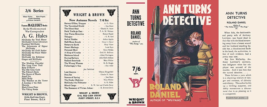 Item #30609 Ann Turns Detective. Roland Daniel