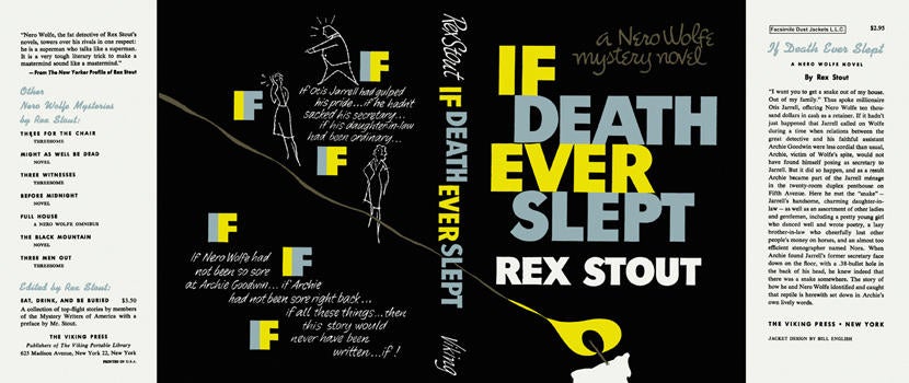 Item #3071 If Death Ever Slept. Rex Stout