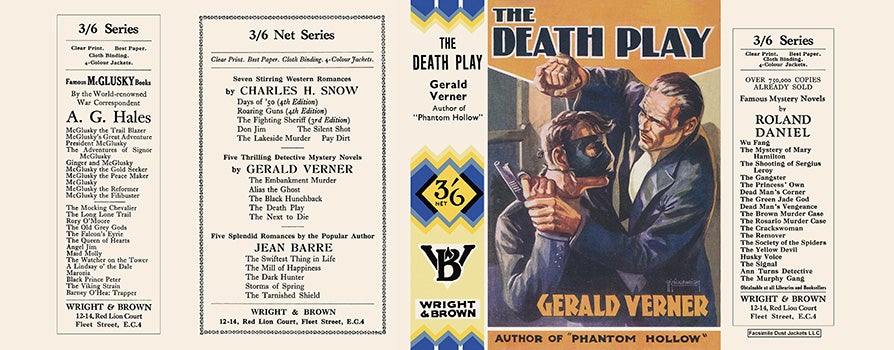 Item #30723 Death Play, The. Gerald Verner