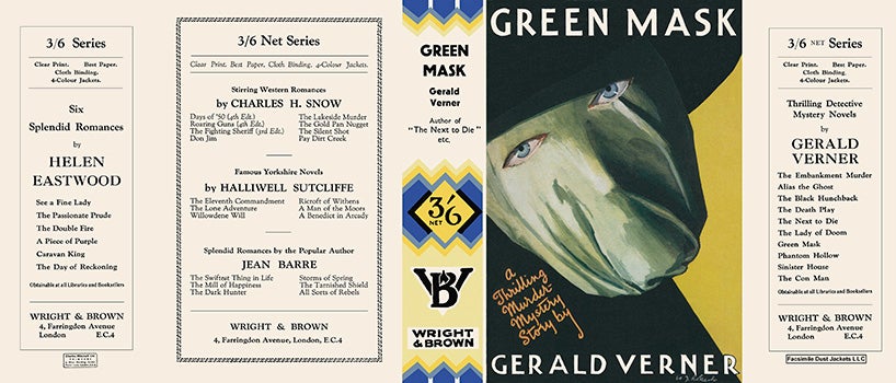 Item #30724 Green Mask. Gerald Verner