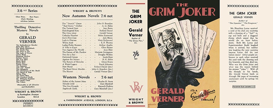Item #30725 Grim Joker, The. Gerald Verner