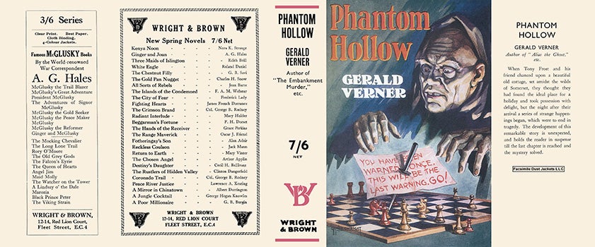 Item #30730 Phantom Hollow. Gerald Verner
