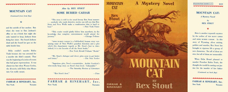 Item #3078 Mountain Cat. Rex Stout