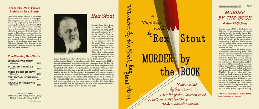Item #3079 Murder by the Book. Rex Stout
