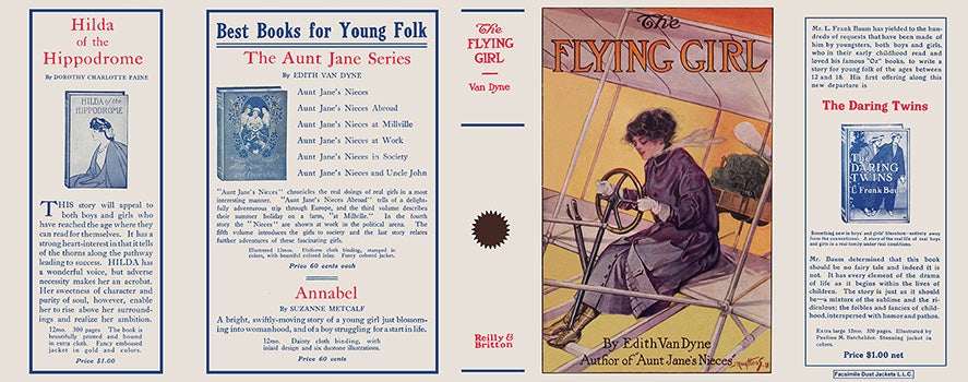 Item #30866 Flying Girl, The. Edith Van Dyne, L. Frank Baum