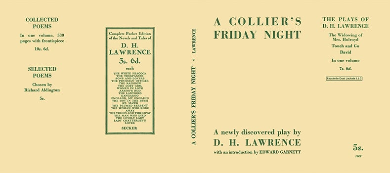 Item #30920 Collier's Friday Night, A. D. H. Lawrence