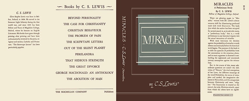 Item #30982 Miracles. C. S. Lewis