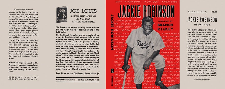Item #30995 Jackie Robinson, My Own Story. Jackie Robinson
