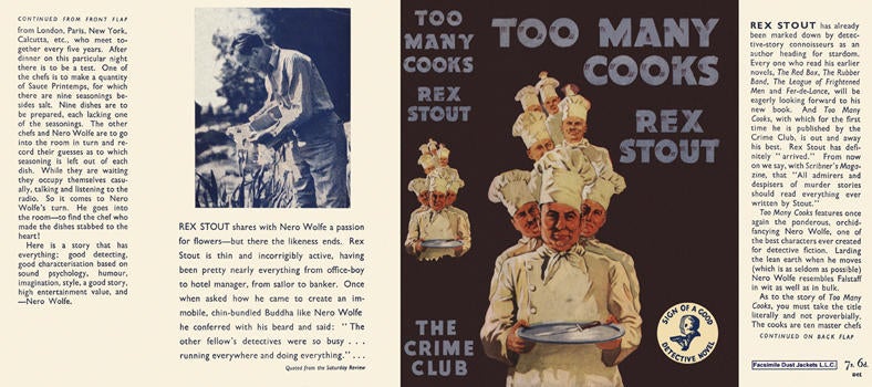 Item #3102 Too Many Cooks. Rex Stout.