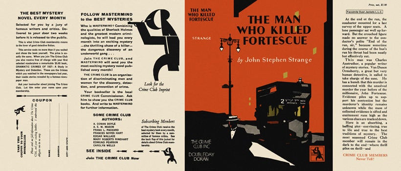 Item #3119 Man Who Killed Fortescue, The. John Stephen Strange