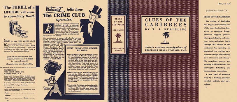 Item #3124 Clues of the Caribbees. T. S. Stribling.