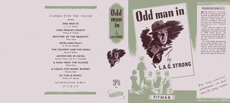 Item #3126 Odd Man In. L. A. G. Strong