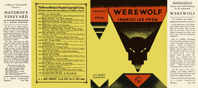 Item #3128 Werewolf. Charles Lee Swem