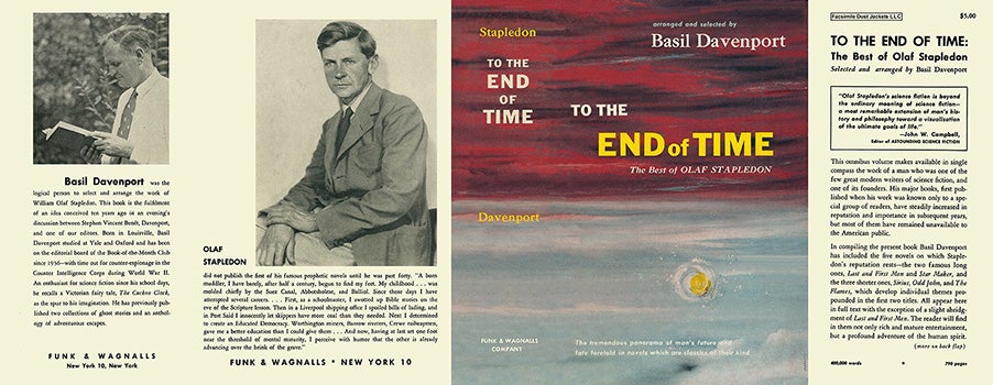 Item #31282 To The End of Time. W. Olaf Stapledon, Basil Davenport