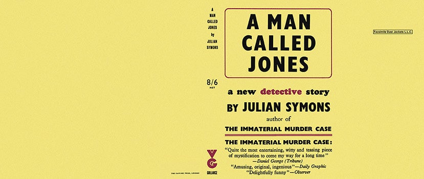 Item #3130 Man Called Jones, A. Julian Symons