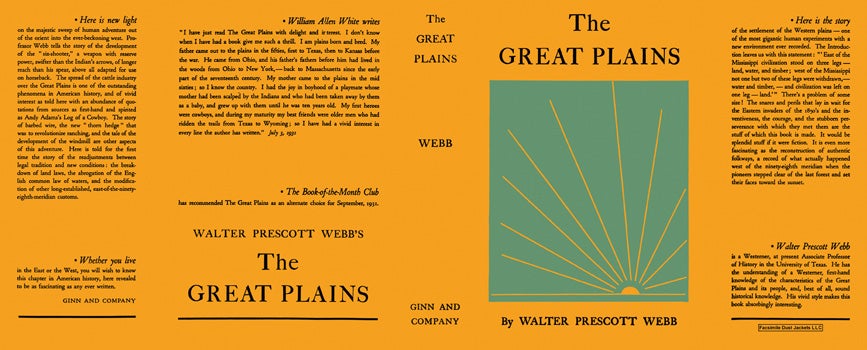 Item #31306 Great Plains, The. Walter Prescott Webb