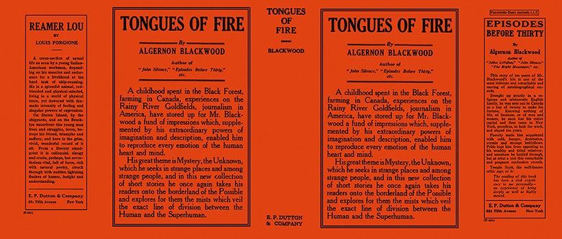 Item #31321 Tongues of Fire. Algernon Blackwood