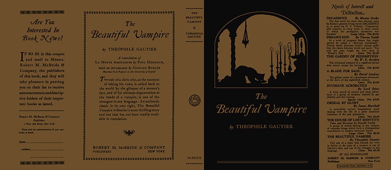 Item #31322 Beautiful Vampire, The. Theophile Gautier.