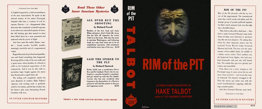 Item #3133 Rim of the Pit. Hake Talbot.